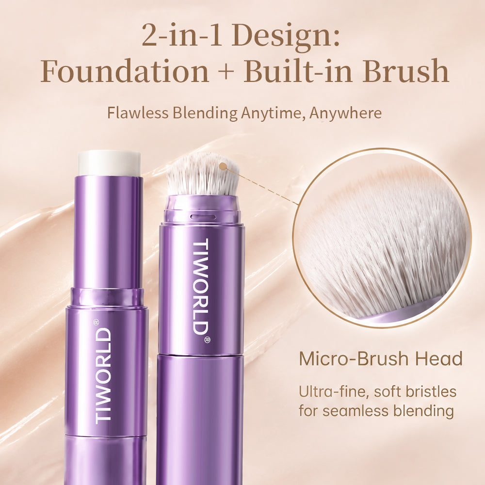 Tiworld® Smart Auto-Match Foundation Stick – Zero Shade Guessing Formula