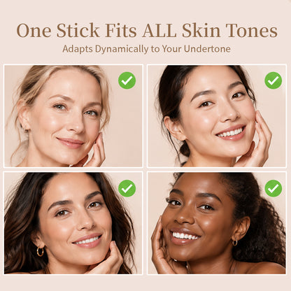 Tiworld® Smart Auto-Match Foundation Stick – Zero Shade Guessing Formula
